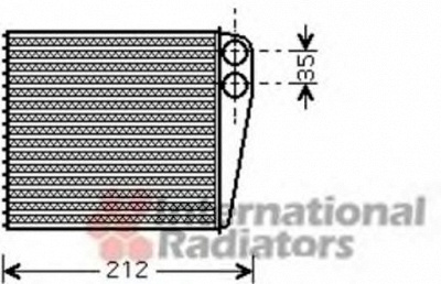 VAN WEZEL 43006396 -  Теплообменник, отопление салона